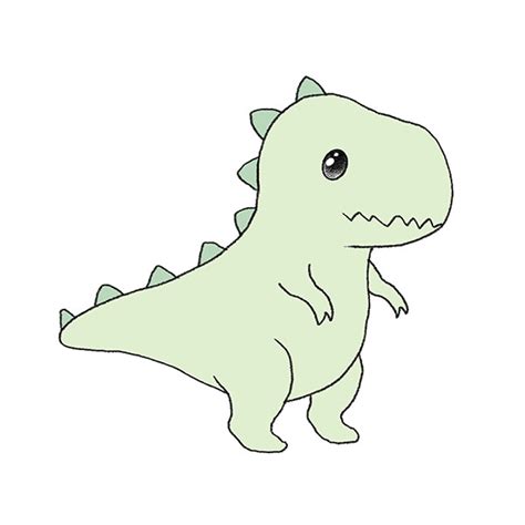 easy trex drawing